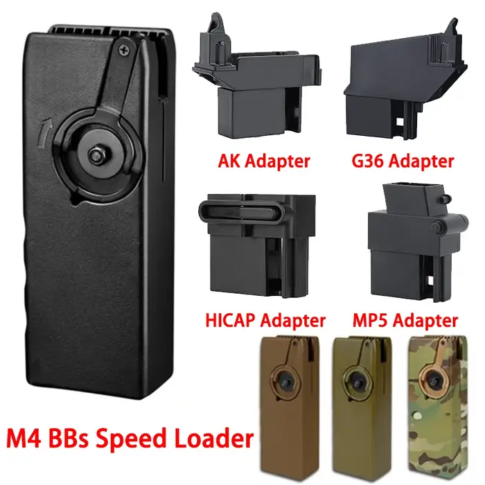 Chargeur tactique BB M4, manivelle Mag Airsoft 6mm 1000 rond pour équipement de dispositif de rechar