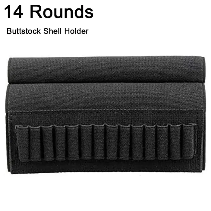 Pochette de munitions pour fusil tactique, 12/14 cartouches, support de coque, porte-cartouche, util