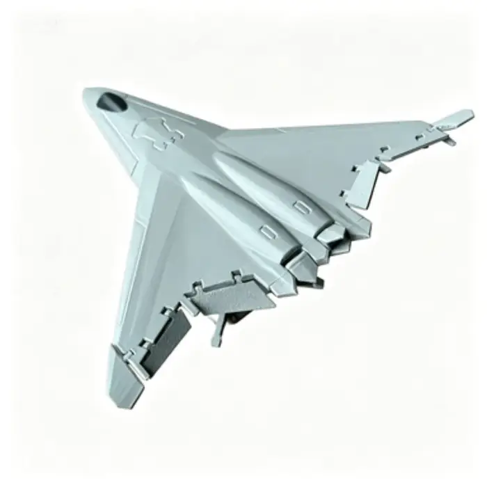Modèle d'avion de chasse furtif de 6e génération, avion de combat militaire moderne, figurine d'avio