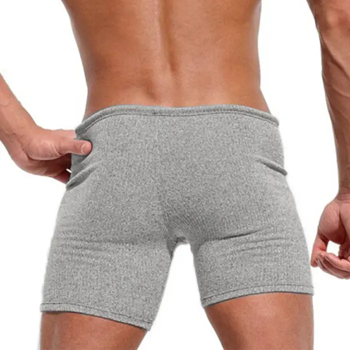 Short d'été pour hommes, décontracté, respirant, avec cordon de serrage, couleur unie, maillots de b