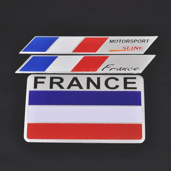 Autocollants de voiture drapeau français