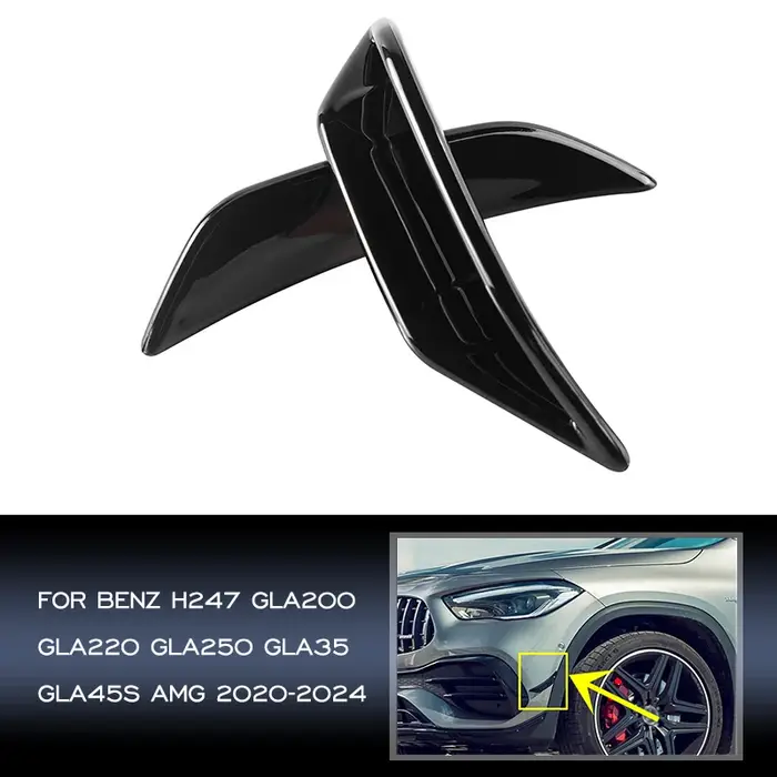 Pare-chocs avant de voiture pour Mercedes Benz, couvercle d'aération, garniture de garde-boue latéra