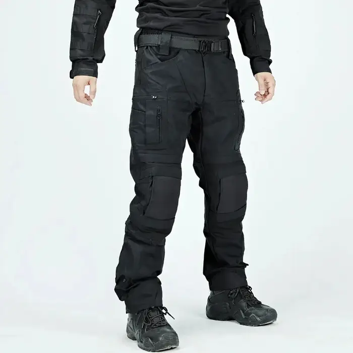 Pantalon cargo militaire homme imperméable multi-poches résistant pour randonnée et travail extérieur