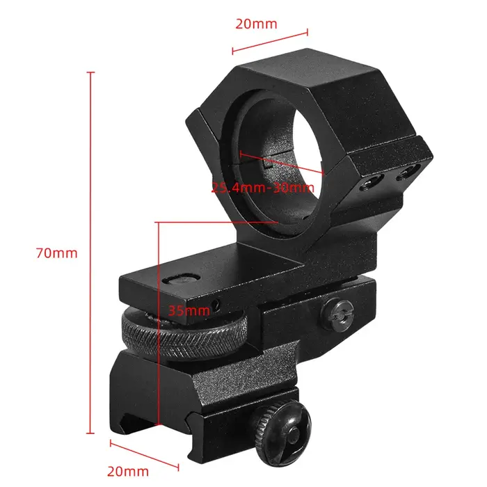 AR15 M4 M16 HK416 supports de portée de fusil réglables Rail 20mm fixe 30mm anneaux support avec joi