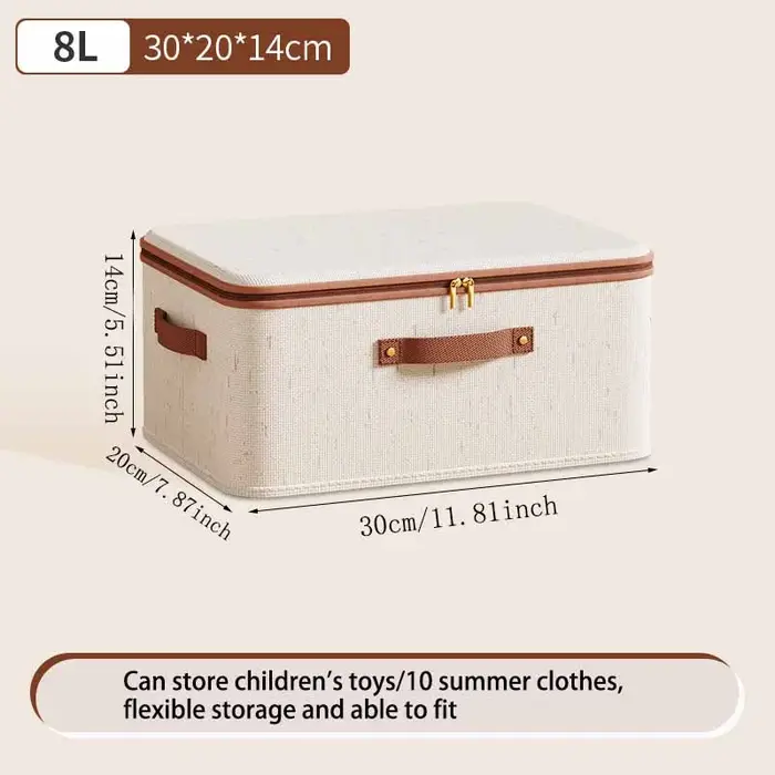 Boîte de rangement à fermeture éclair avec couvercle – Une boîte de rangement pour vêtements de gran