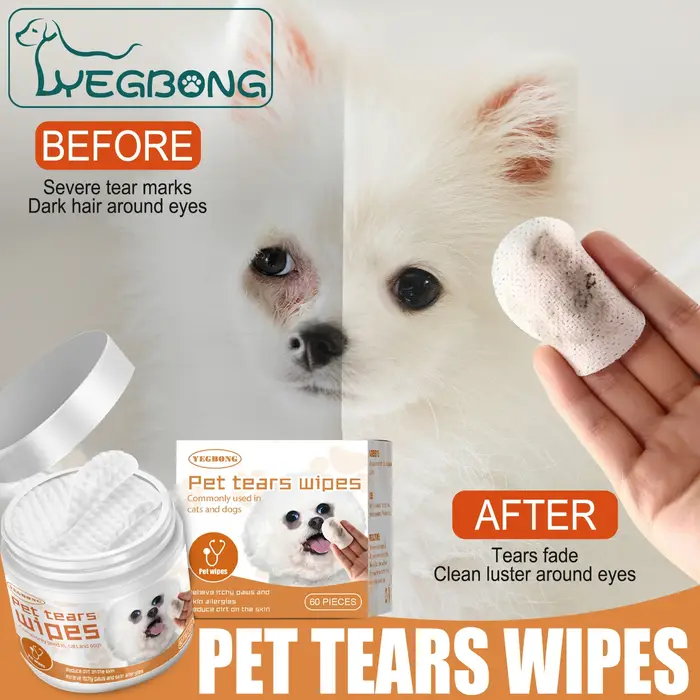 Lingettes nettoyantes pour les yeux des animaux de compagnie