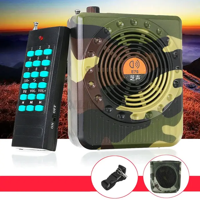 Amplificateur sonore rechargeable télécommandé pour chasse professionnelle - Accessoire amplificateur extérieur