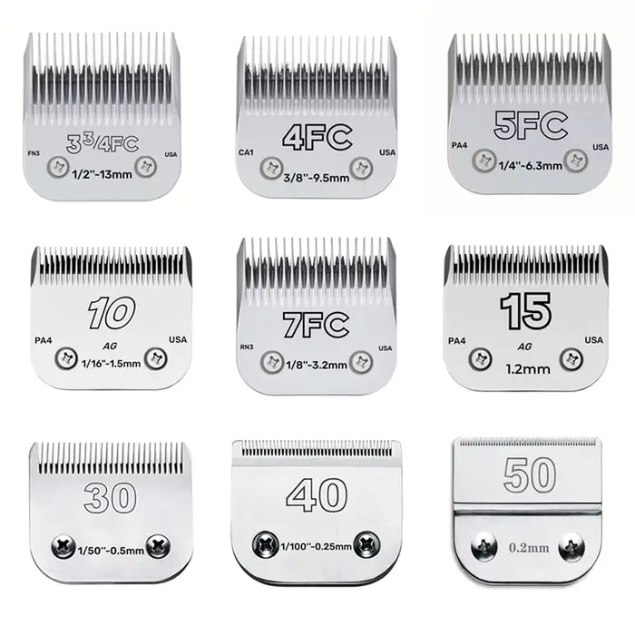 Lame de rechange professionnelle pour tondeuse pour animaux de compagnie, 3F 4F 5F 7F, A5, adaptée à