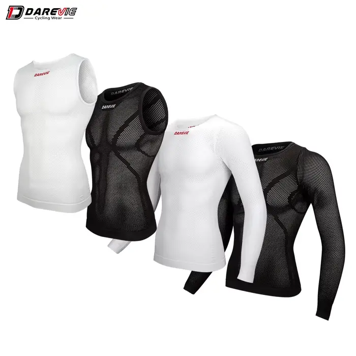 DAREVIE Cycling First Layer Man Compression Seamless Bicycle GYM Cycling Inner Man Sports Fishnet Sh
