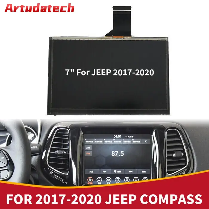 Artudatech 7 "écran tactile LCD Radio Navigation pour Jeep Compass 2017-2020 2018 2019