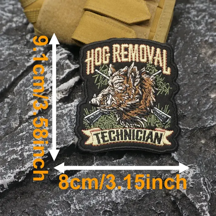 Patch brodé tactique sanglier