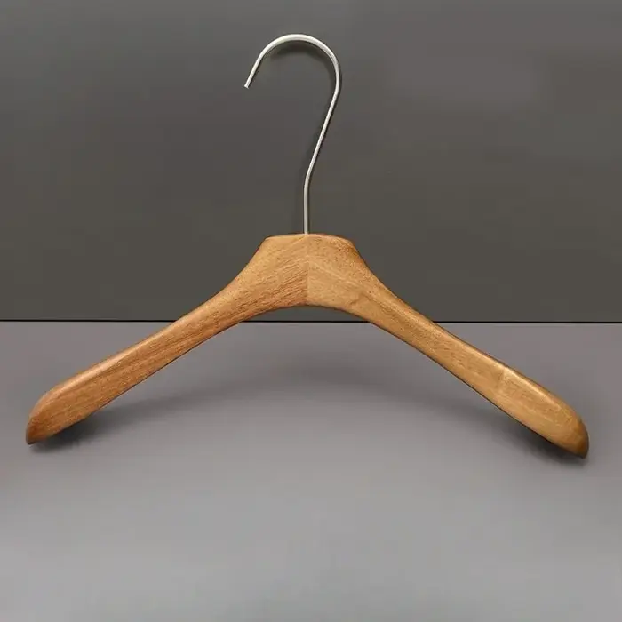Cintre pour magasin de vêtements en bois massif peinture épaisse antidérapant non marquant pince à pantalon porte-vêtements occasions spéciales