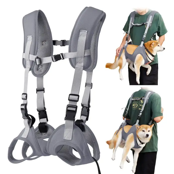 Sac à dos de transport pour chien, sac à dos portable d'urgence pour chiens âgés, blessures articula