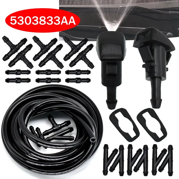 Tuyau de buse de Jet d'essuie-glace avant, pour Dodge Avenger Charger Durango Grand Caravan Journey 