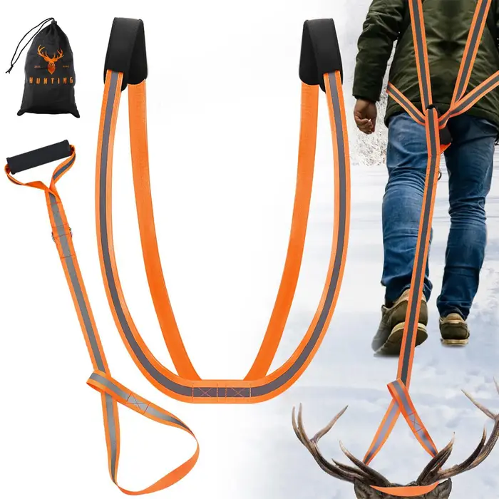 Harnais de traînée de cerf, équipement d'extérieur, équipement de chasse multifonctionnel, facile à 