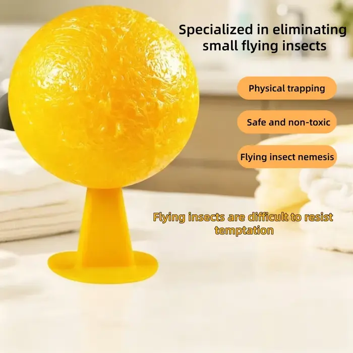 Piège à balle collant puissant pour éliminer mouches et autres insectes volants pour cuisine magasin de fruits et poubelles