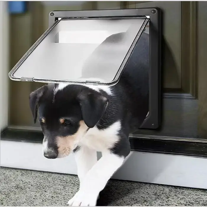 Porte pour chien verrouillable solide avec porte à rabat de Protection de la vie privée porte pour c