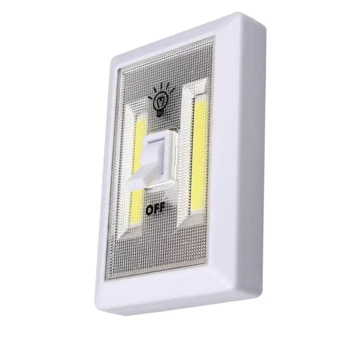 COB magnétique Mini LED sans fil interrupteur de lumière mur veilleuses à piles armoires de cuisine 