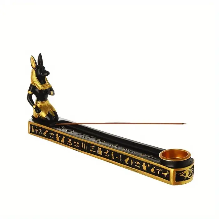 Insert d'encens en résine, dieu chien Vintage égyptien, artisanat, décoration intérieure, Souvenir t