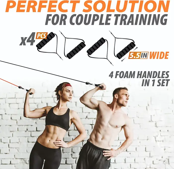 Ensemble de bandes de résistance pour exercices de Fitness, 360lb, Tubes élastiques, corde de tracti