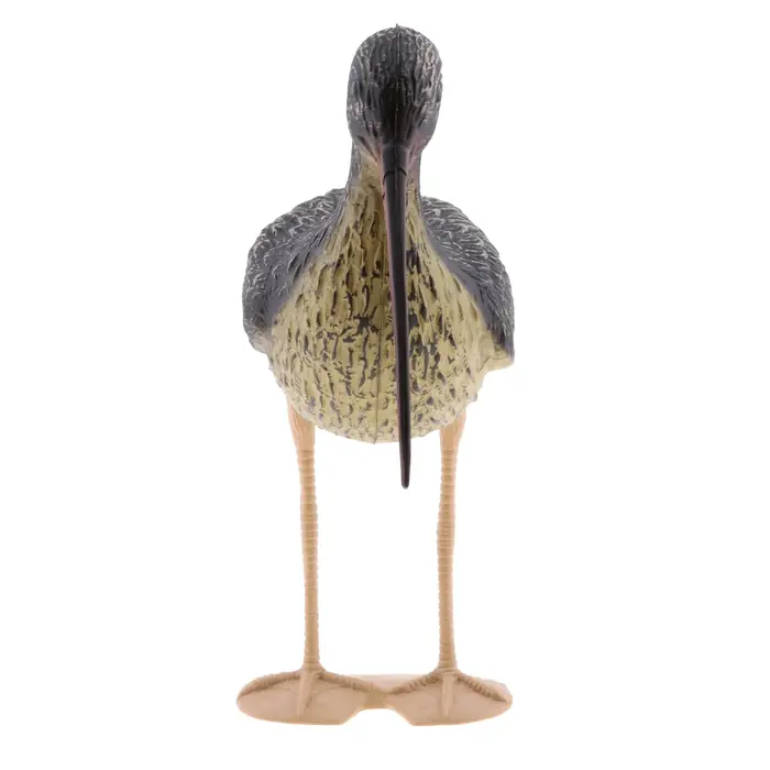Leurre courlis réaliste en plastique avec long bec - épouvantail oiseau pour jardin et chasse