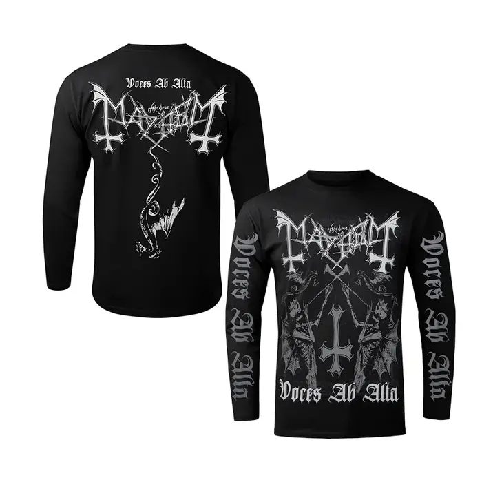 Vente chaude métal noir MAYHEM groupe street rock américain rétro 3D imprimé T-shirt hommes à manche