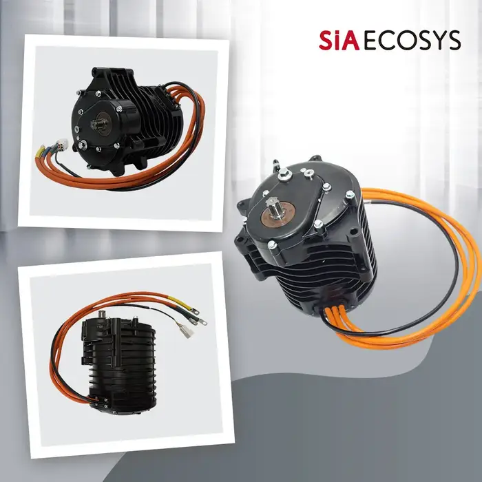 QSMOTOR QS138 V3 70H 72V 3000W moteur d'entraînement central 1:2.35 boîte de vitesses 100 km/h haute