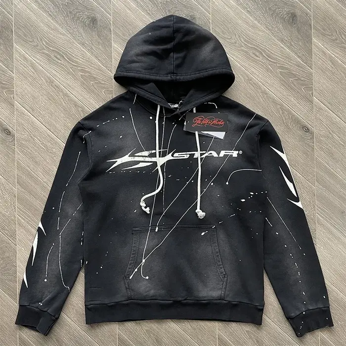 Sweat à capuche avec logo imprimé classique vintage HS High Street