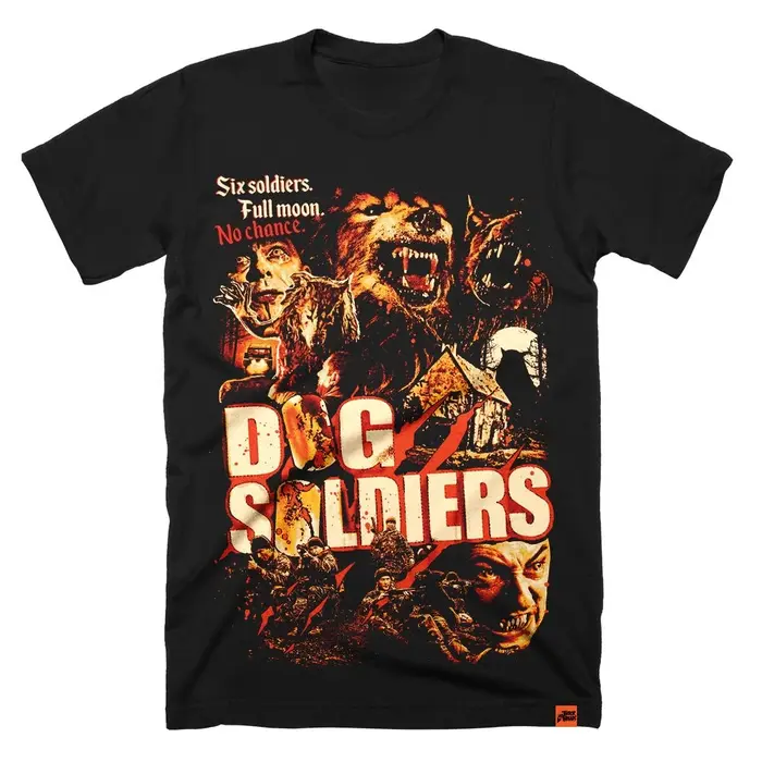 T-shirt Homme Soldats Chiens Loups-Garous Militaire Film d'Horreur Graphique Manches Courtes Streetwear Coupe Ample