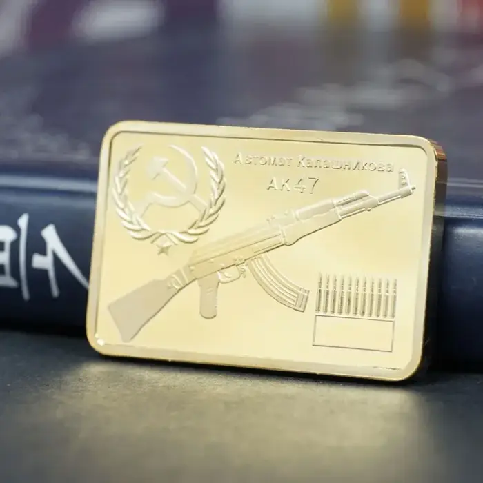 Étui militaire de l'armée de l'union soviétique russe, Kalashnikov, père du AK-47, collections de ba