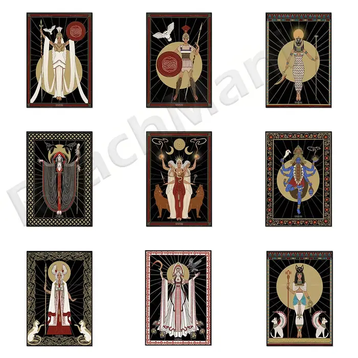 Toile impression de déesse grecque Bast Goddess Hecate Artemis Medusa Sekhmet Aphrodite print Venus wall art painting occasion spéciale