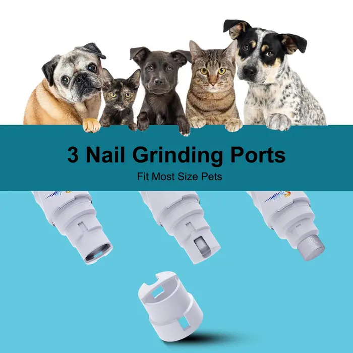 Broyeur à ongles électrique aste par USB pour animaux de compagnie, tondeuse et tondeuse, pattes ind