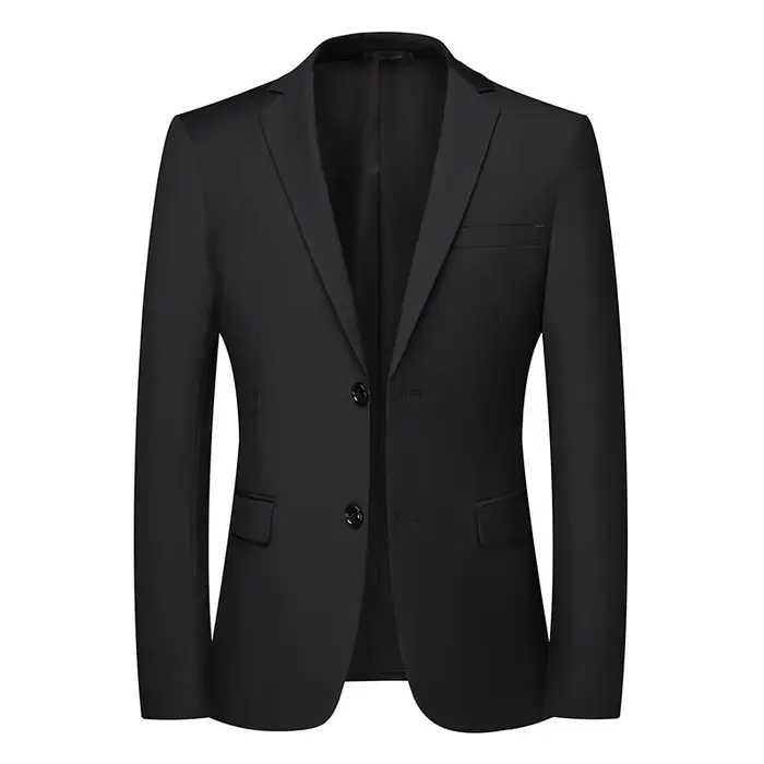Blazer nouveaux hommes mode affaires couleur unie Style britannique travail professionnel marié robe