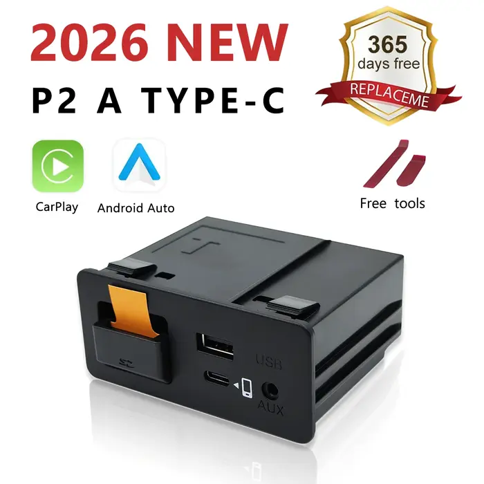 PPipeline-Chargement filaire de type C, CarPlay Android, Auto Ai Box, Connexion OEM pour Mazda 2, 3,