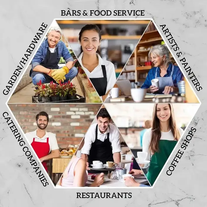 Tabliers noirs résistants avec grandes poches pour cuisine, barbecue, travail et serveurs de restaurant occasions familiales et amicales
