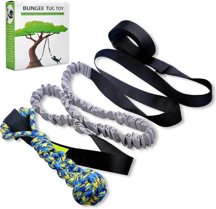 Jouet de remorqueur élastique d'extérieur, jouet pour chien suspendu à l'arbre pour chiens de petite