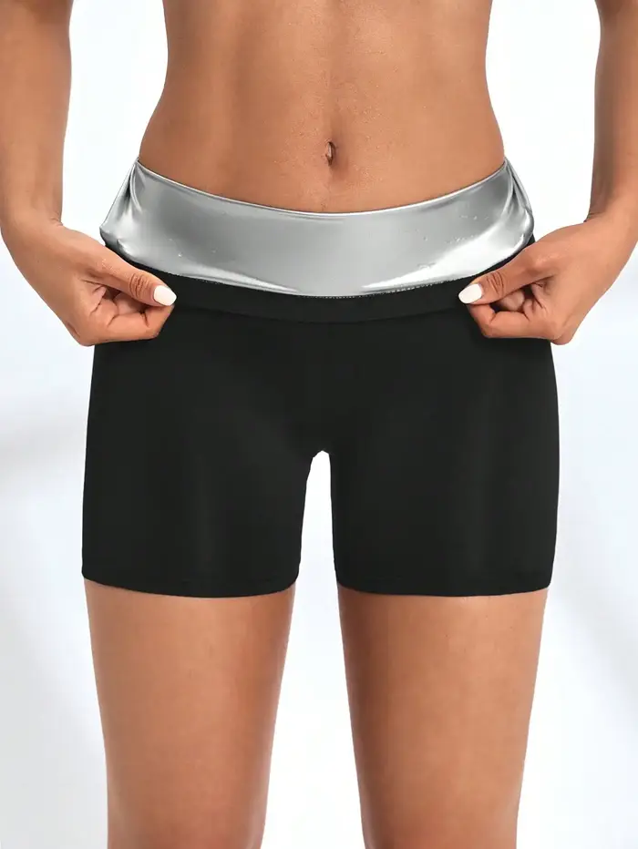 Short de sauna taille haute pour femmes, pantalon de yoga, fitness, vélo, athlétique, sportif, respi