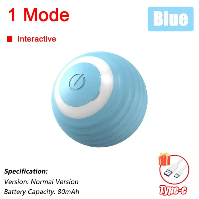 Jouets interactifs pour chiens, boule roulante automatique à infrarouge, queue Rechargeable, jouet é