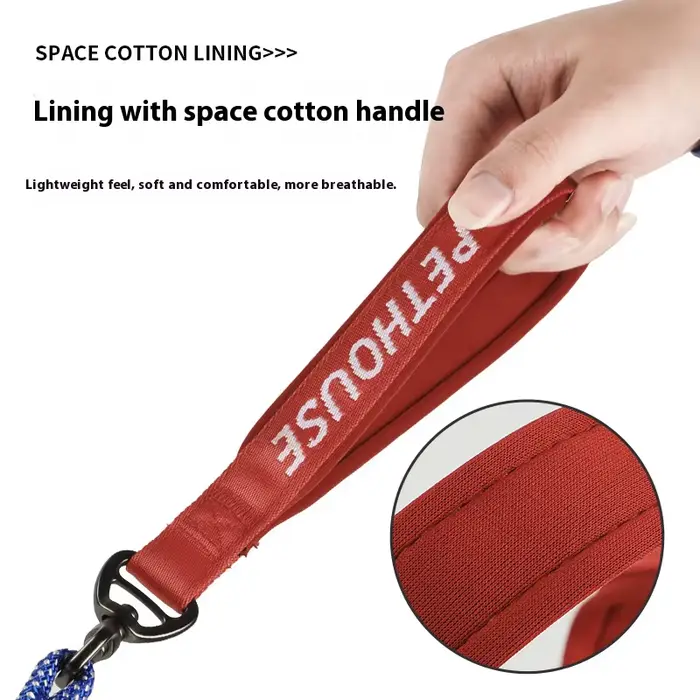 Laisse antidérapante en forme de P pour chien, sécurité et confort pour chiots et petits chiens, laisse en mélange de polyester antidérapante pour promenade et entraînement