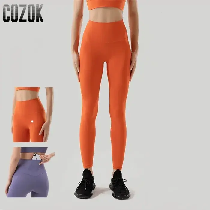 Pantalons de Yoga 35 couleurs, Legging sport femme, Leggings taille haute sans couture, Legging push