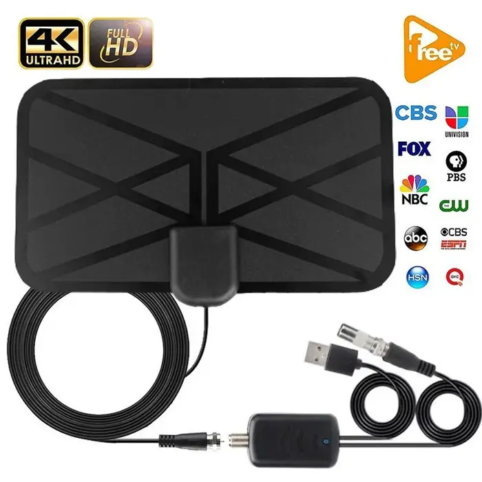 Antenne TV numérique haute définition 4K à gain élevé, antenne TV DVB-T2, récepteur de signal