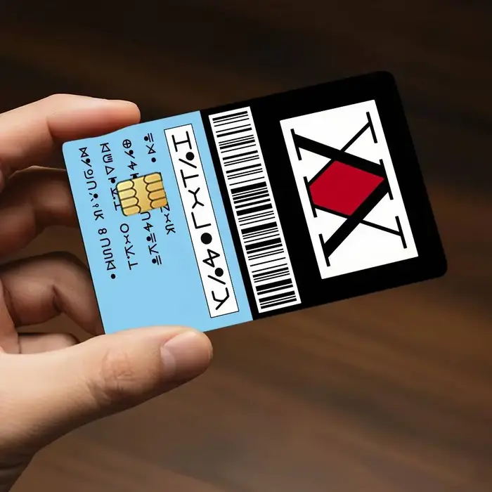 Autocollants décoratifs pour cartes de crédit H-Hunter License Killua, adaptés aux cartes bancaires,