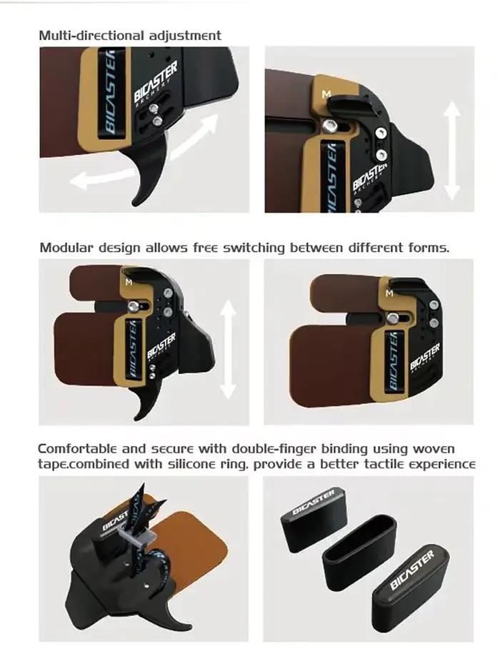 Ensemble arc et flèche ACCMOS en cuir cordovan et aluminium CNC pour tir à l'arc et chasse occasions spéciales