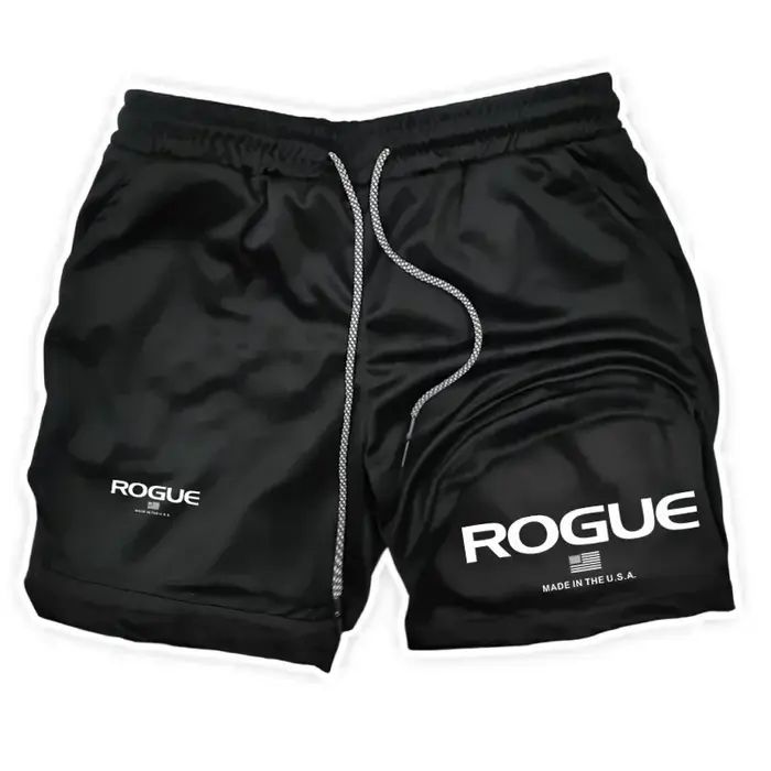 Rogue Gyms Short de sport pour homme Four Seasons Sportswear Short moulant double couche 2 en 1 Shor