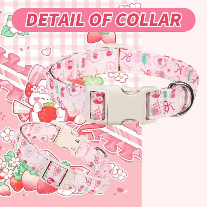 Collier anti-perte réglable pour chiens et chats élégant avec cloches pour la Saint-Valentin et autres occasions spéciales