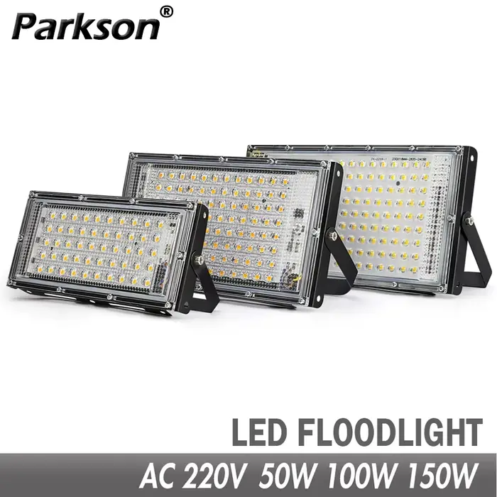 50W 100W 150W LED projecteur IP65 étanche AC 220V projecteur extérieur projecteur LED réflecteur lam
