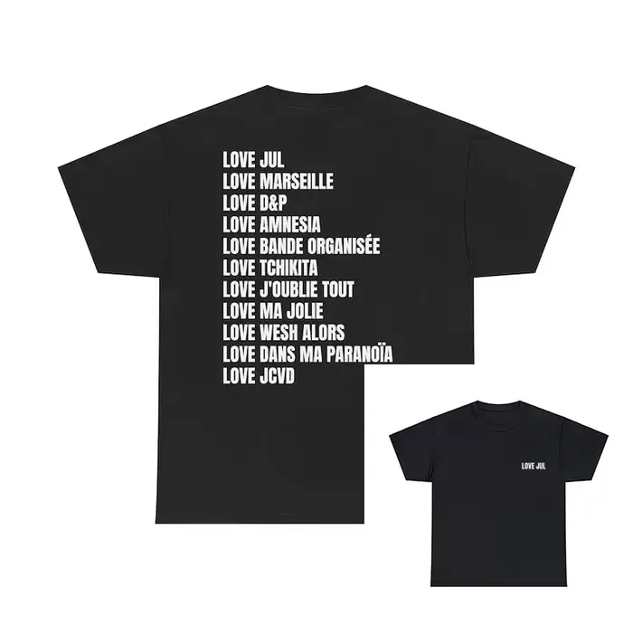 Nouveau Maillot Jul t-shirt été coton hommes femmes haut t-shirt à manches courtes Streetwear ample 
