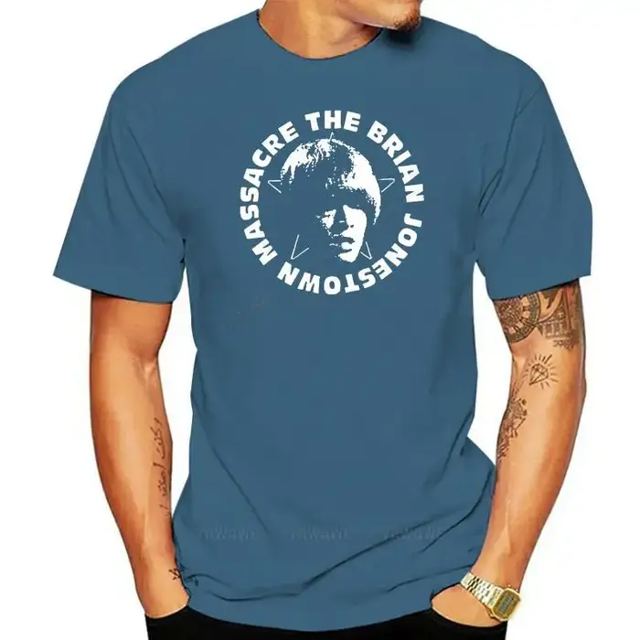 Marque T-Shirt pour homme Brian Jonestown Massacre Tour Logo nouveau personnalisé hommes noir coton 