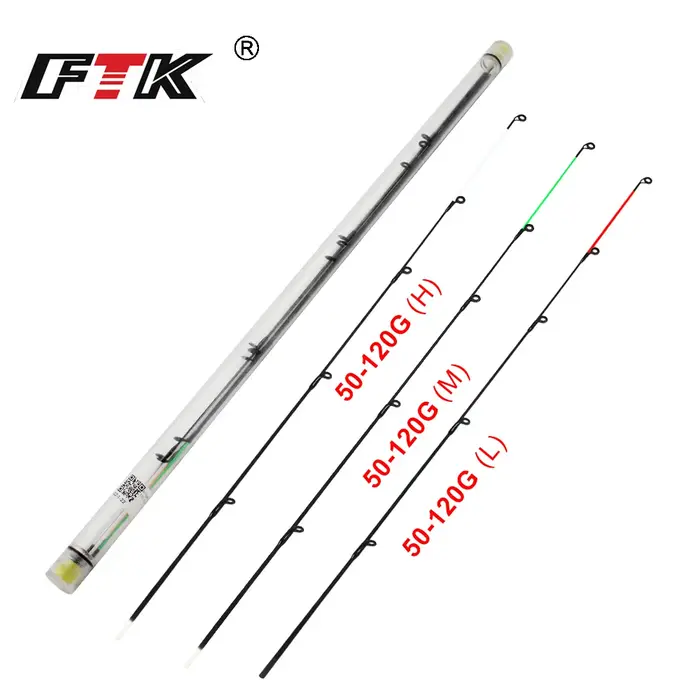 FTK Fiber Glass Top Tip M/L/H 50-120g Feeder carp rod Top Tip Accessoires de pêche Matériel de pêche