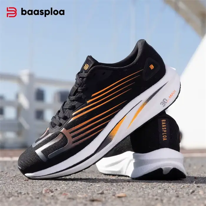Baasploa-Chaussures de course professionnelles pour hommes et femmes, baskets de sport, de jogging, 